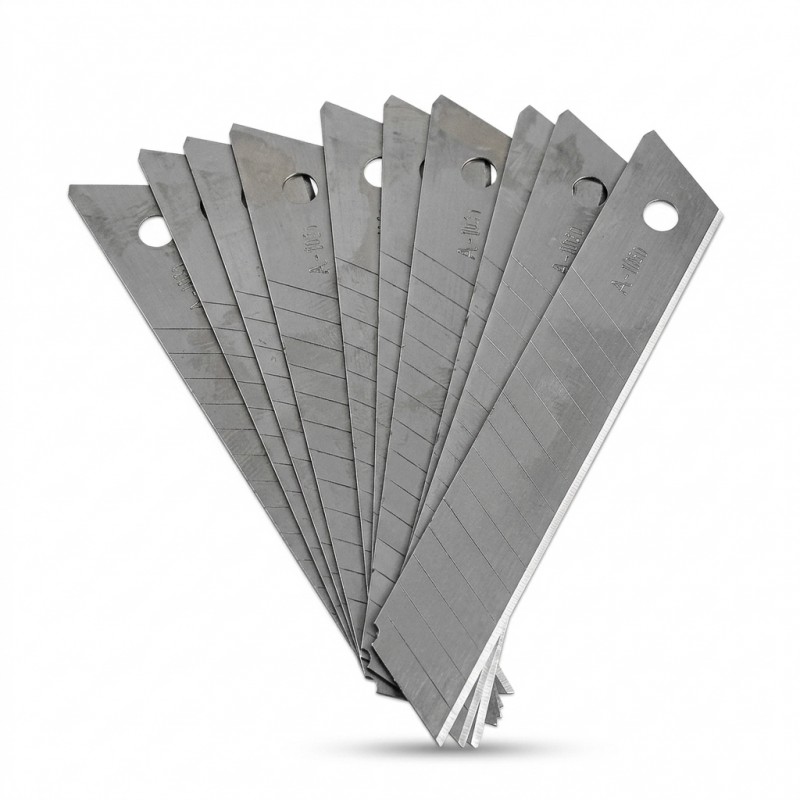 Set 10 lame pentru cutter segmentate din otel inoxidabil 18 mm Adison